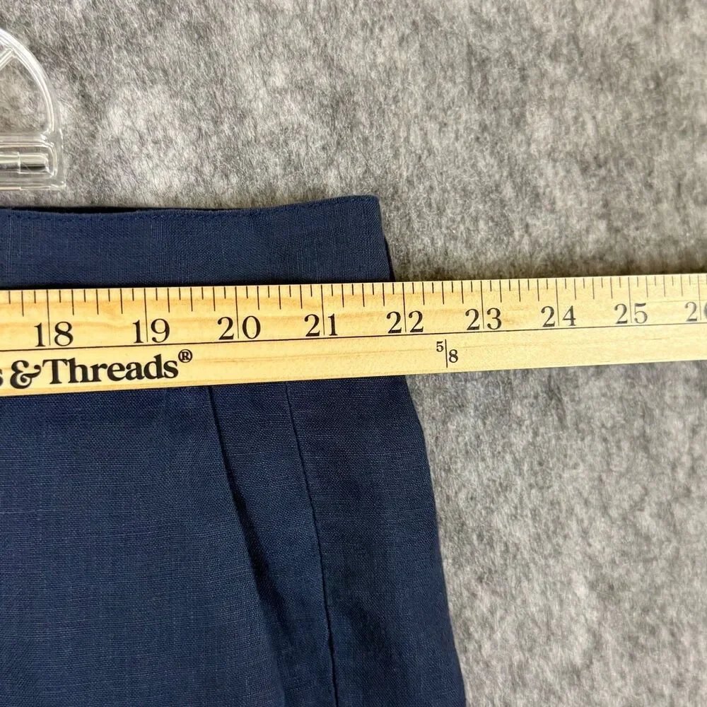 JoS A Bank Reserve 100% Linen Navy Blue Dress Pants Mens 42WX28L Lightweight